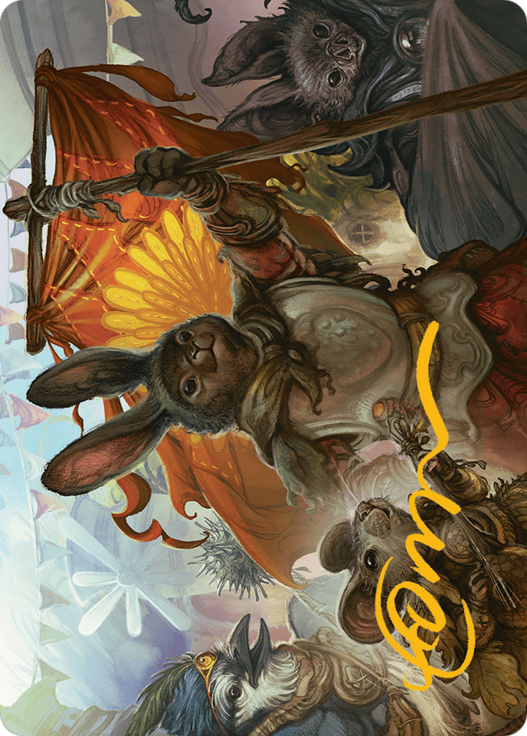 Valley Questcaller 2 Art Card (Gold-Stamped Signature) [Bloomburrow Art Series] - Destination Retro