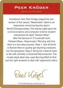 Peer Kroger Bio [World Championship Decks 2003] - Destination Retro