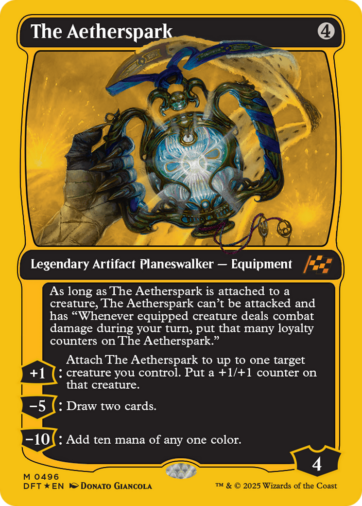 The Aetherspark (First-Place Foil) [Aetherdrift] - Destination Retro