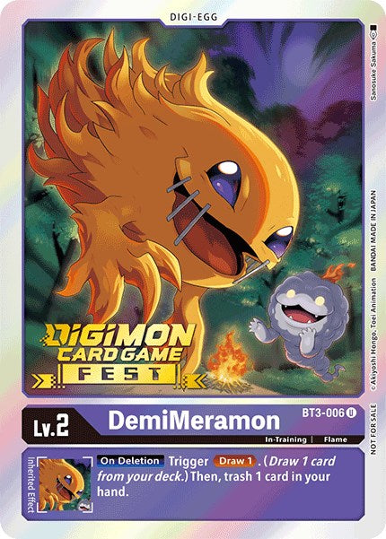 DemiMeramon [BT3-006] (Digimon Card Game Fest 2022) [Release Special Booster Promos] - Destination Retro