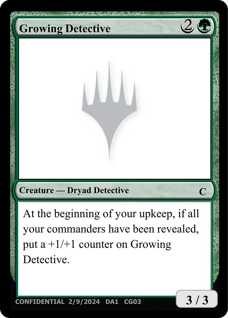 Growing Detective [Unknown Event] - Destination Retro