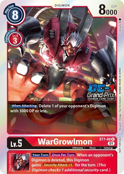 WarGrowlmon [ST7-08] (DC-1 2022 Stamped) [Starter Deck: Gallantmon Promos] - Destination Retro
