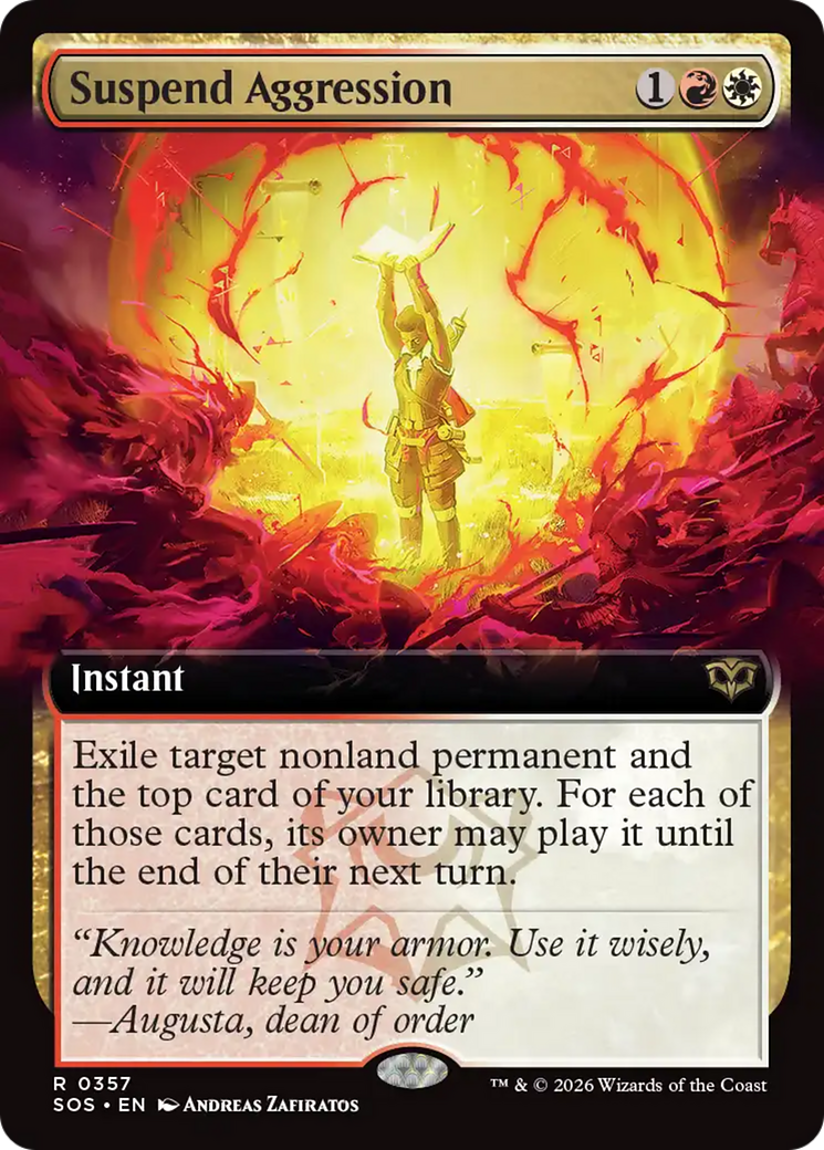 Suspend Aggression (Extended Art) [Secrets of Strixhaven] - Destination Retro