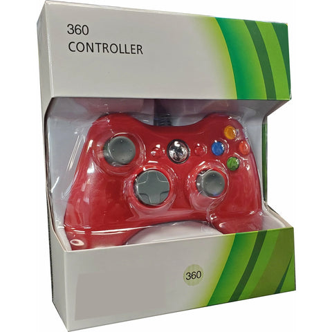 Xbox 360 - Wired Controller - Red - Destination Retro
