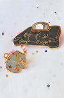 NightK - Gray Console -  Hard Enamel Pin - Destination Retro