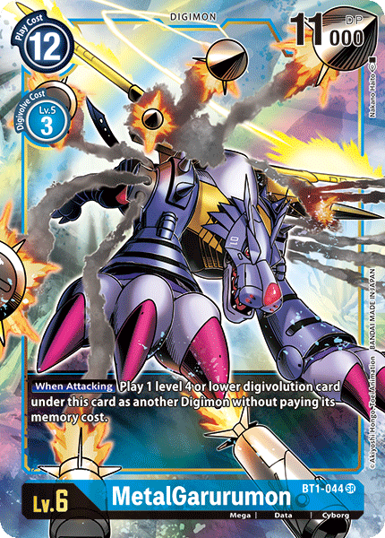 MetalGarurumon [BT1-044] (Alternate Art) [Release Special Booster Ver.1.0] - Destination Retro