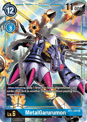 MetalGarurumon [BT1-044] (Alternate Art) [Release Special Booster Ver.1.0] - Destination Retro