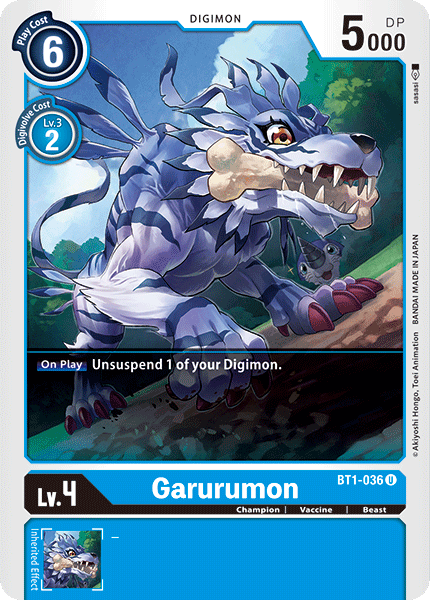 Garurumon [BT1-036] [Release Special Booster Ver.1.0] - Destination Retro