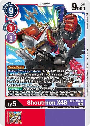 Shoutmon X4B [BT10-012] [Xros Encounter] - Destination Retro
