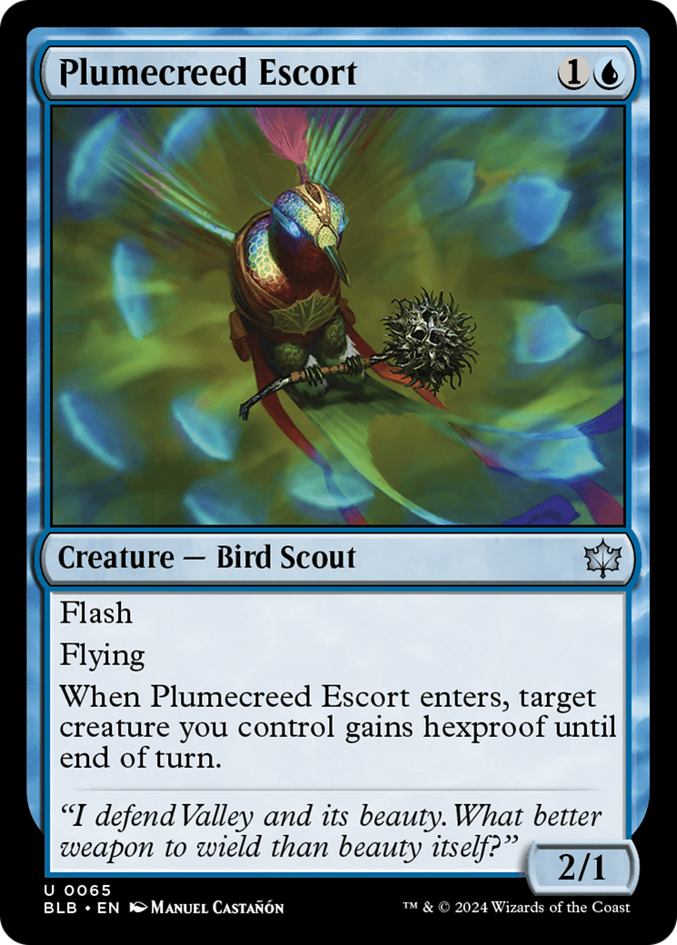 Plumecreed Escort [Bloomburrow] - Destination Retro