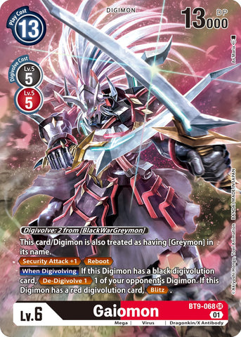 Gaiomon [BT9-068] (Alternate Art) [X Record] - Destination Retro
