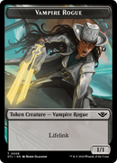 Treasure // Human Rogue Double-Sided Token [Outlaws of Thunder Junction Tokens] - Destination Retro