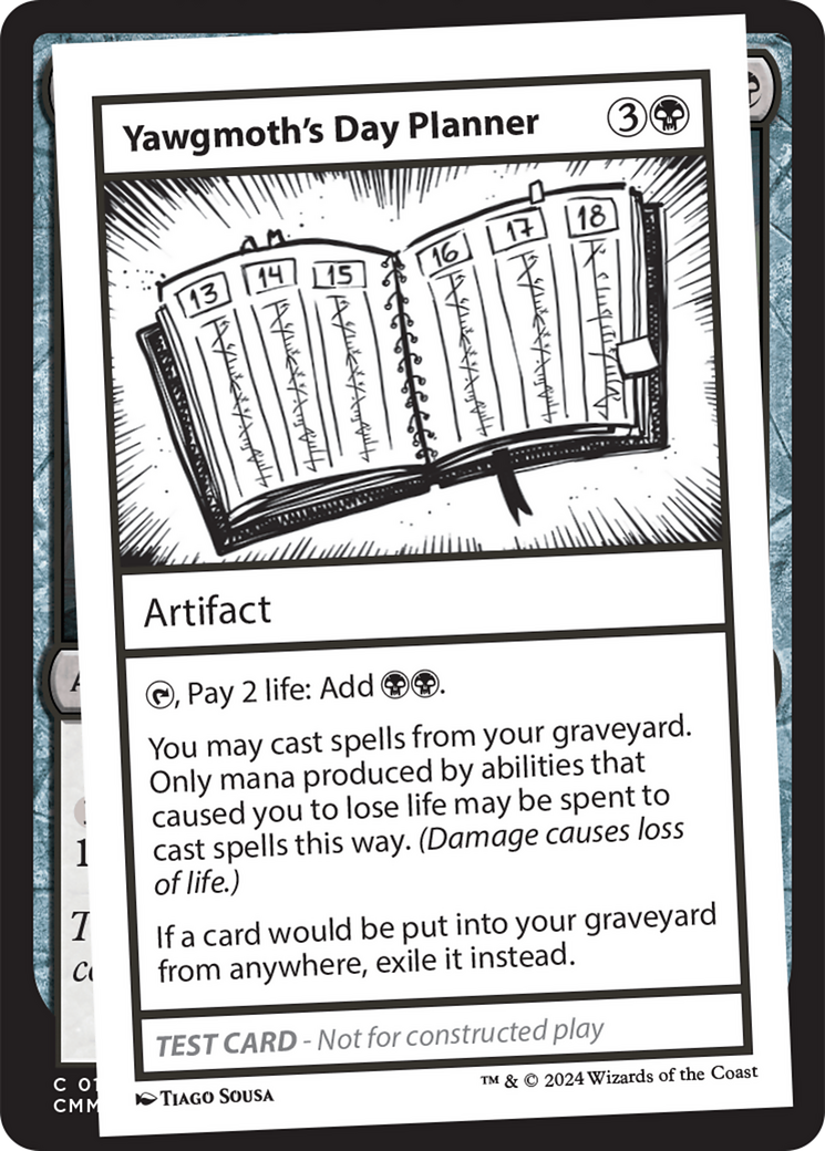 Yawgmoth's Day Planner [Mystery Booster 2 Playtest Cards] - Destination Retro