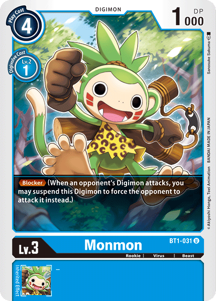 Monmon [BT1-031] [Release Special Booster Ver.1.0] - Destination Retro
