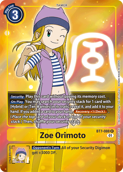 Zoe Orimoto [BT7-088] (Alternative Art - Box Topper) [Next Adventure] - Destination Retro