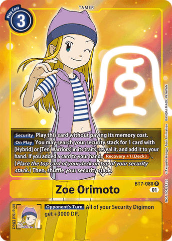 Zoe Orimoto [BT7-088] (Alternative Art - Box Topper) [Next Adventure] - Destination Retro