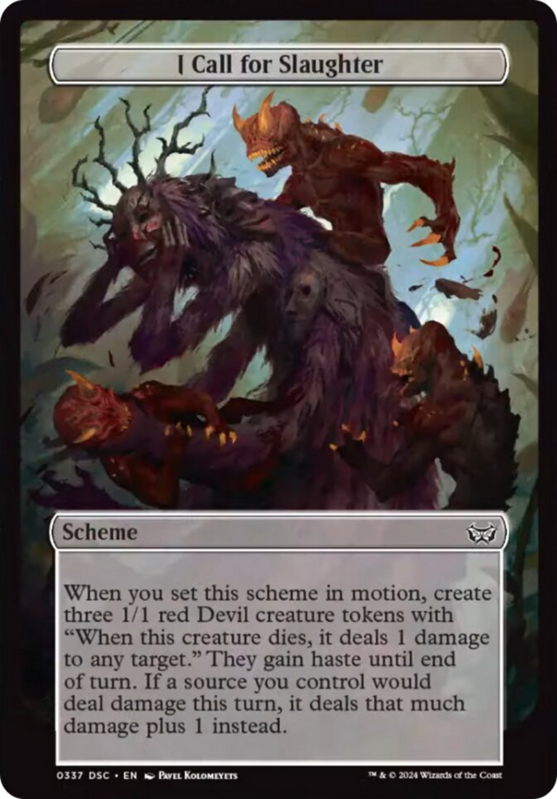 I Call for Slaughter (Full Art) [Duskmourn: Archenemy] - Destination Retro