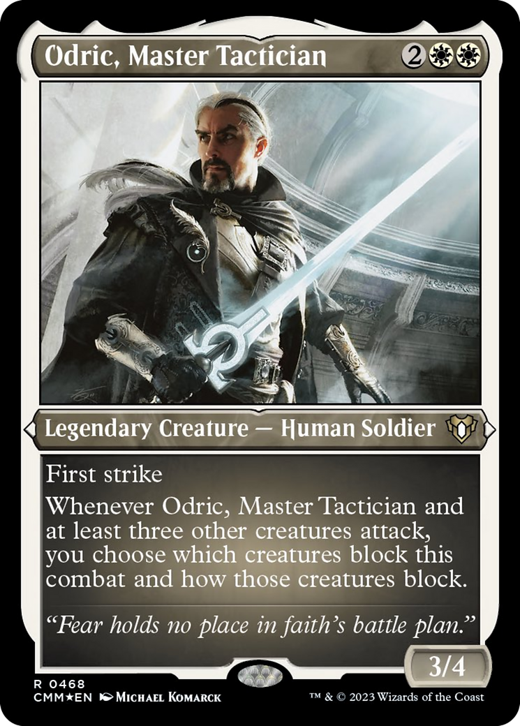 Odric, Master Tactician (Foil Etched) [Commander Masters] - Destination Retro