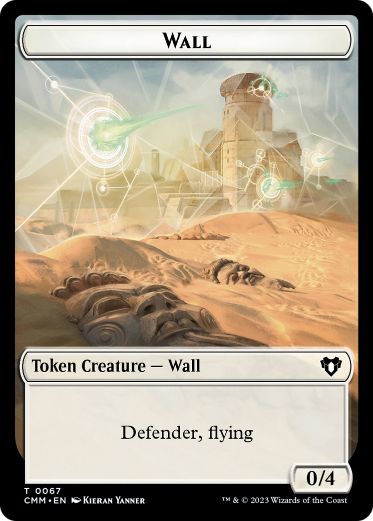 Wall // Kor Ally Double-Sided Token [Commander Masters Tokens] - Destination Retro