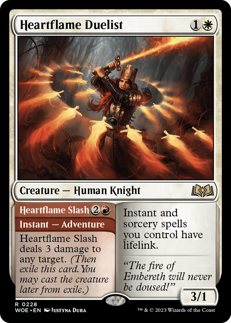 Heartflame Duelist // Heartflame Slash [Wilds of Eldraine] - Destination Retro