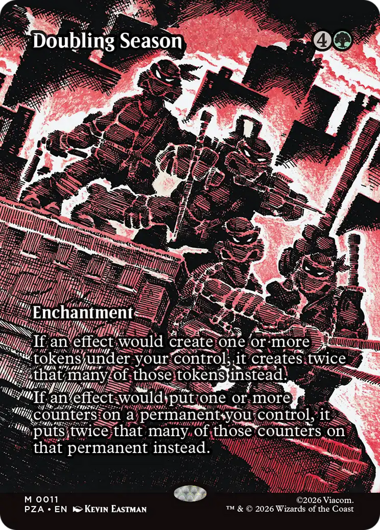 Doubling Season (Borderless) [Teenage Mutant Ninja Turtles Eternal-Legal] - Destination Retro