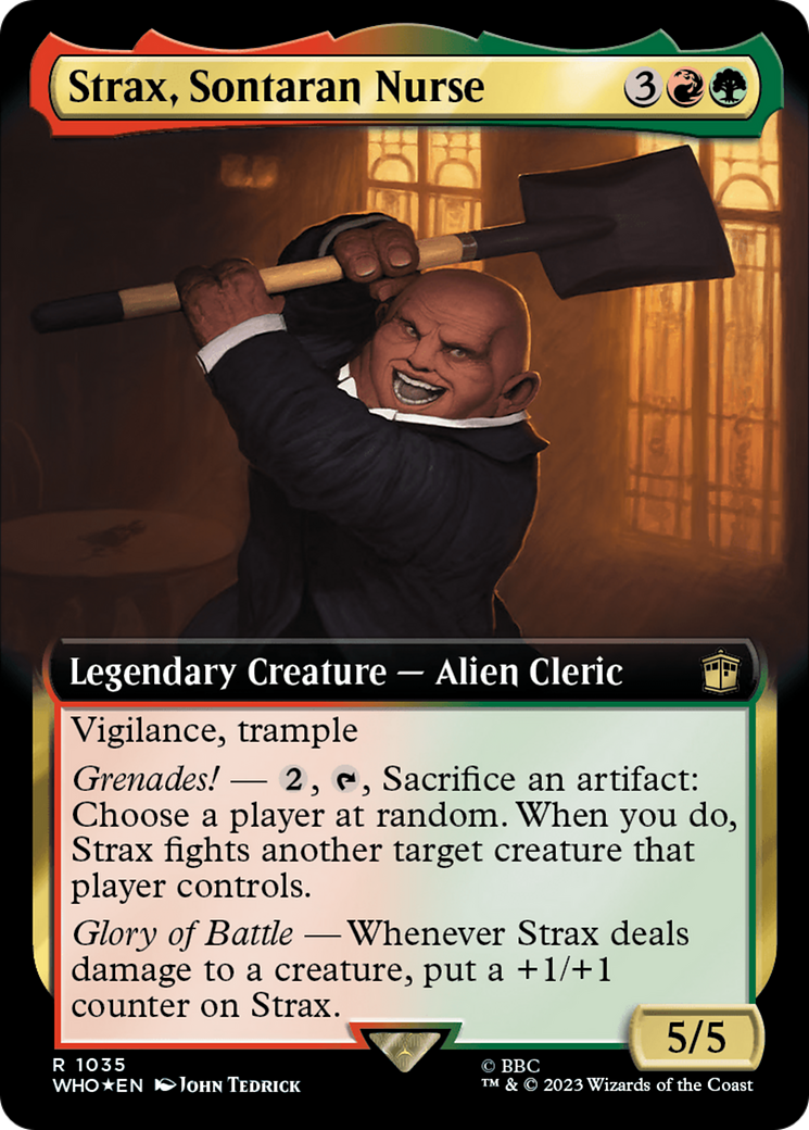 Strax, Sontaran Nurse (Extended Art) (Surge Foil) [Doctor Who] - Destination Retro