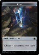 Golem // Clue Double-Sided Token [March of the Machine Commander Tokens] - Destination Retro