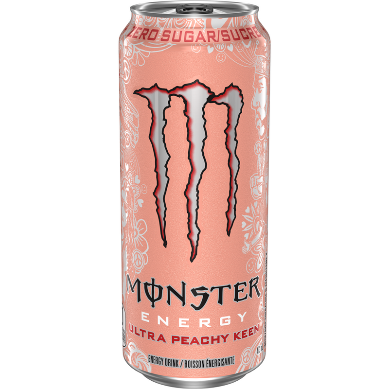 Monster Ultra Peachy Keen Energy Drink - Destination Retro