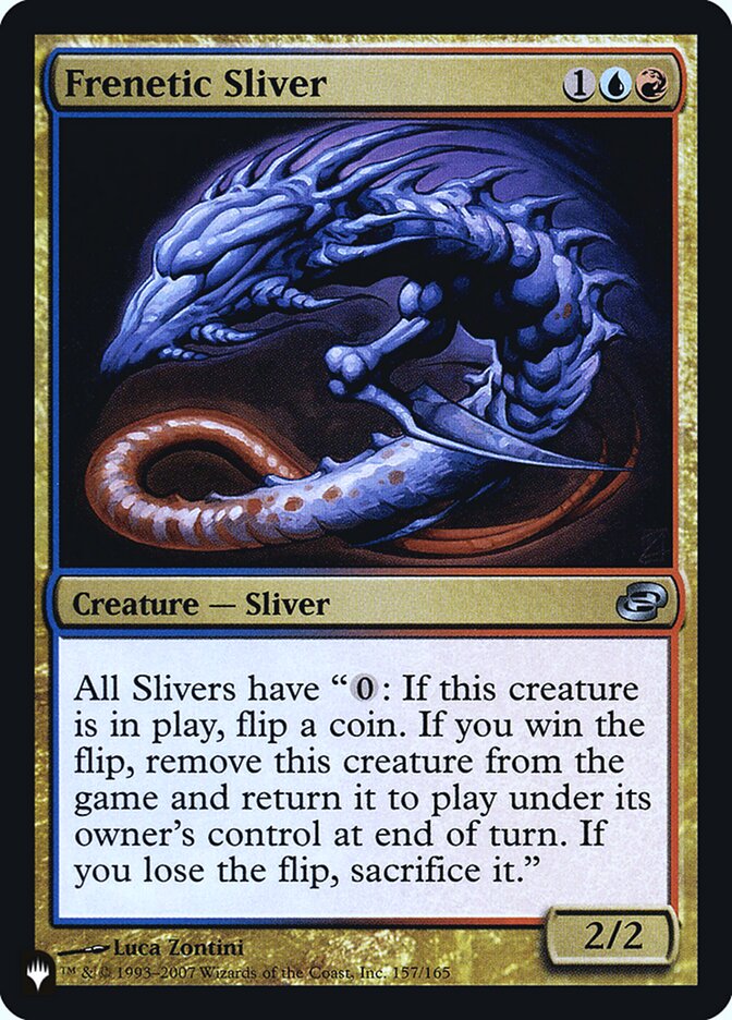 Frenetic Sliver [Secret Lair: Heads I Win, Tails You Lose] - Destination Retro