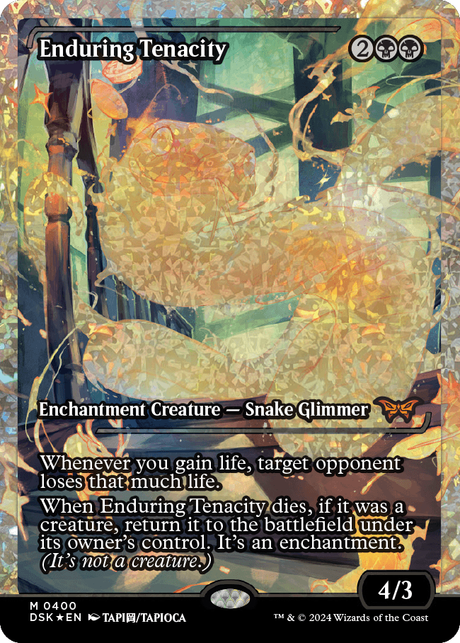 Enduring Tenacity (Japan Showcase Fracture Foil) [Duskmourn: House of Horror] - Destination Retro