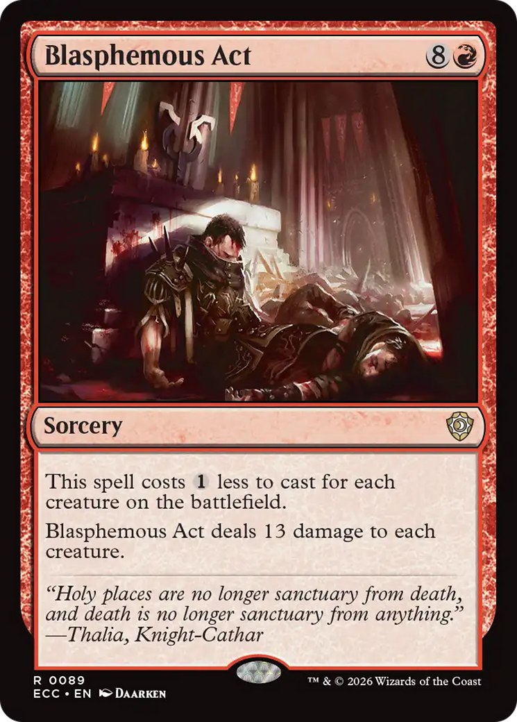 Blasphemous Act [Lorwyn Eclipsed Commander] - Destination Retro
