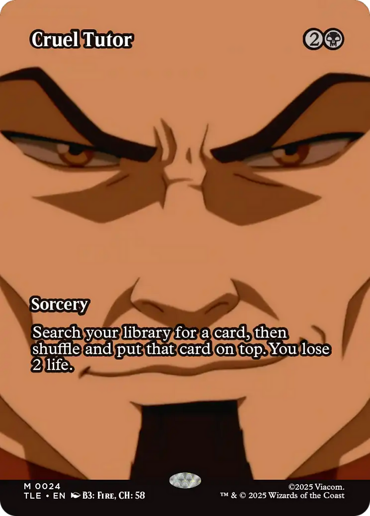 Cruel Tutor (Borderless) [Avatar: The Last Airbender: Eternal-Legal] - Destination Retro
