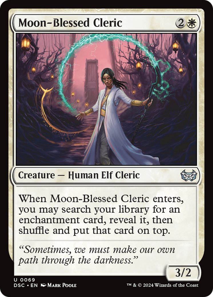 Moon-Blessed Cleric [Duskmourn: House of Horror Commander] - Destination Retro