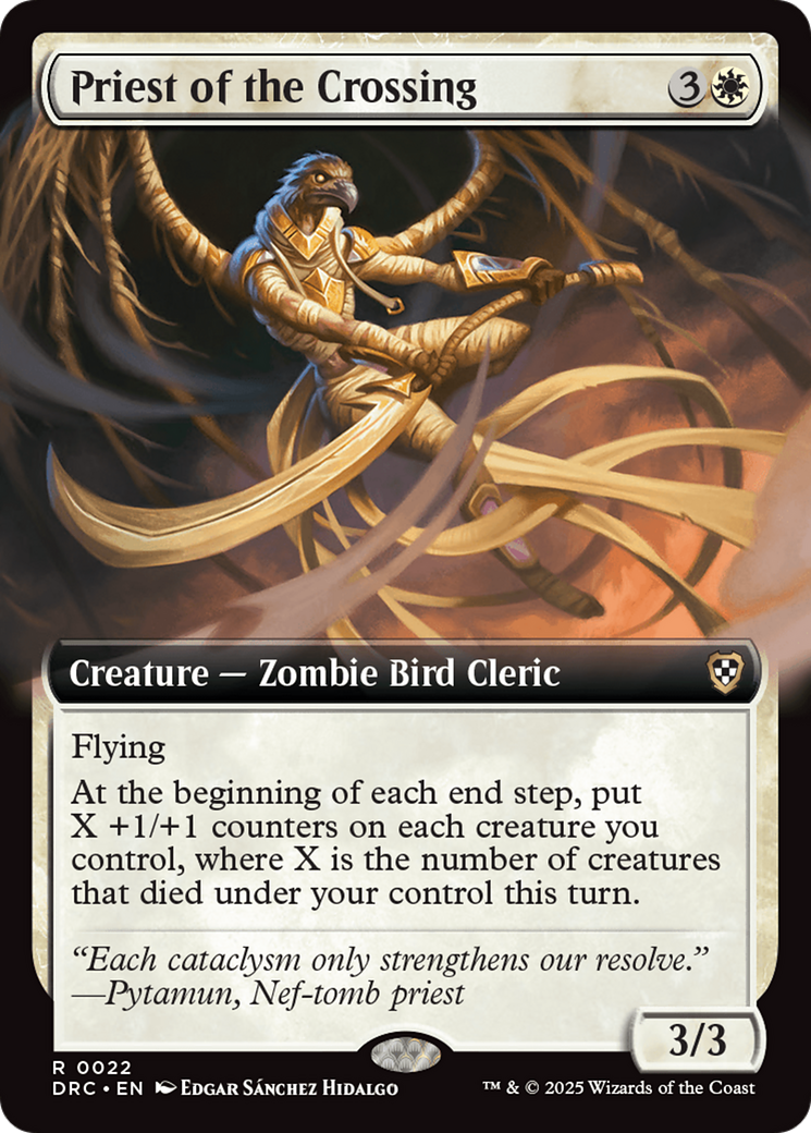 Priest of the Crossing (Extended Art) [Aetherdrift Commander] - Destination Retro