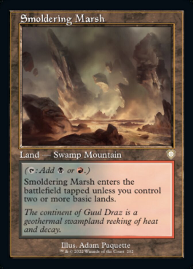Smoldering Marsh (Retro) [The Brothers' War Commander] - Destination Retro