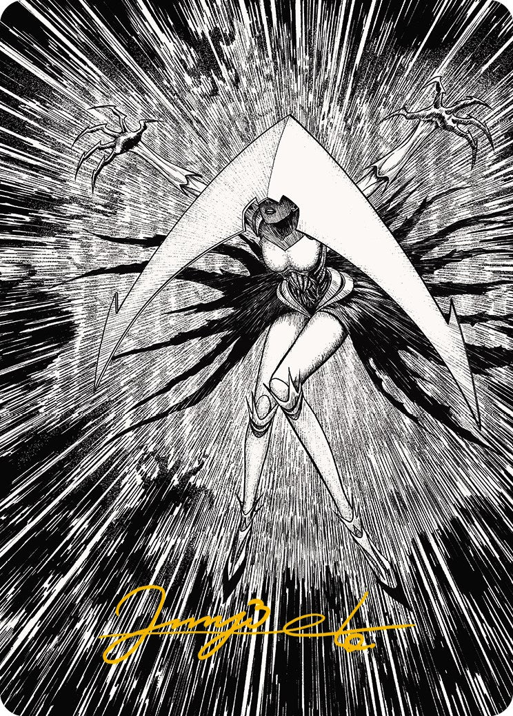 Elesh Norn, Mother of Machines 2 Art Card (Gold-Stamped Signature) [Phyrexia: All Will Be One Art Series] - Destination Retro