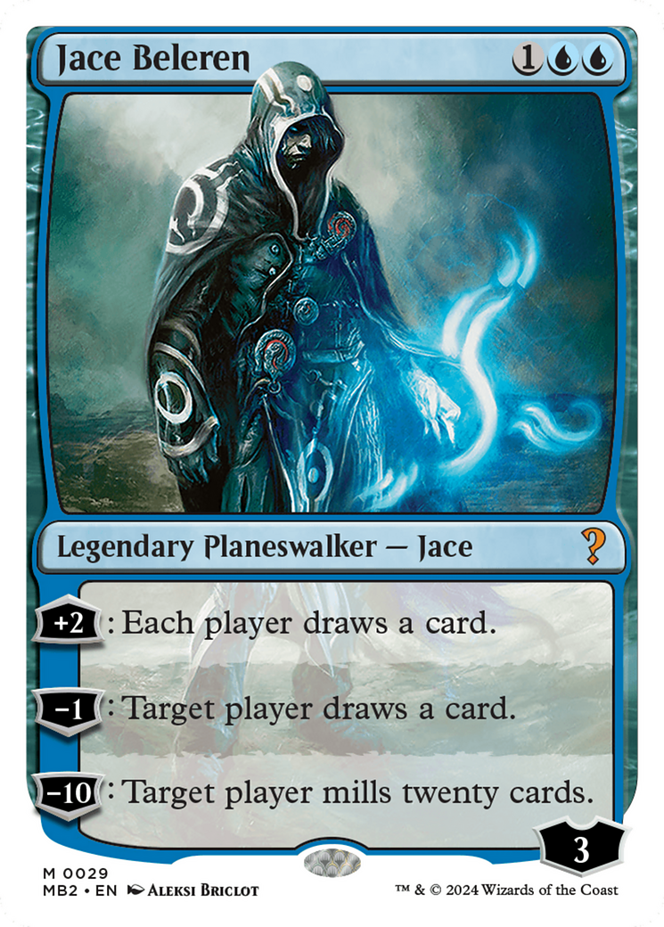 Jace Beleren (White Border) [Mystery Booster 2] - Destination Retro