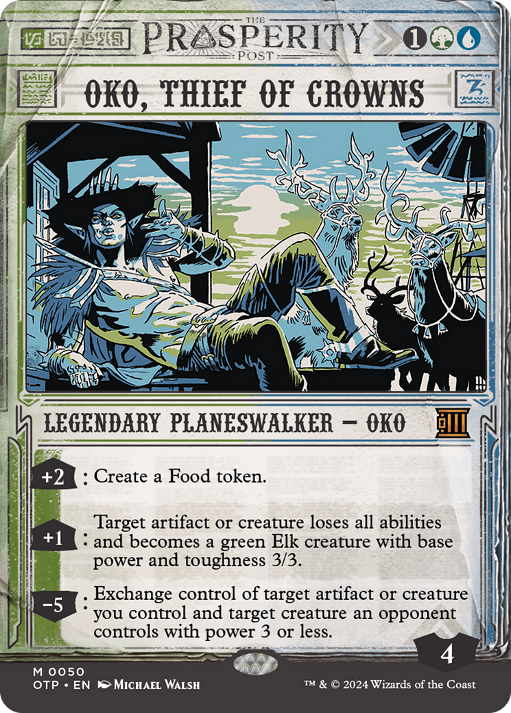 Oko, Thief of Crowns [Outlaws of Thunder Junction: Breaking News] - Destination Retro