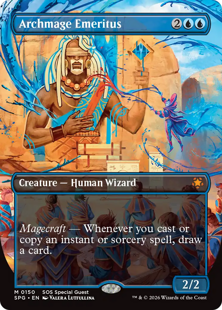 Archmage Emeritus (Borderless) [Secrets of Strixhaven Special Guests] - Destination Retro