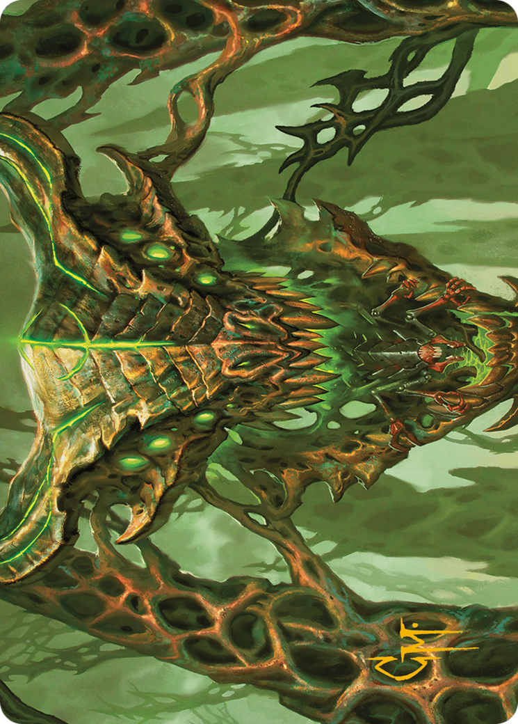 Colossal Dreadmask Art Card (Gold-Stamped Signature) [Modern Horizons 3 Art Series] - Destination Retro