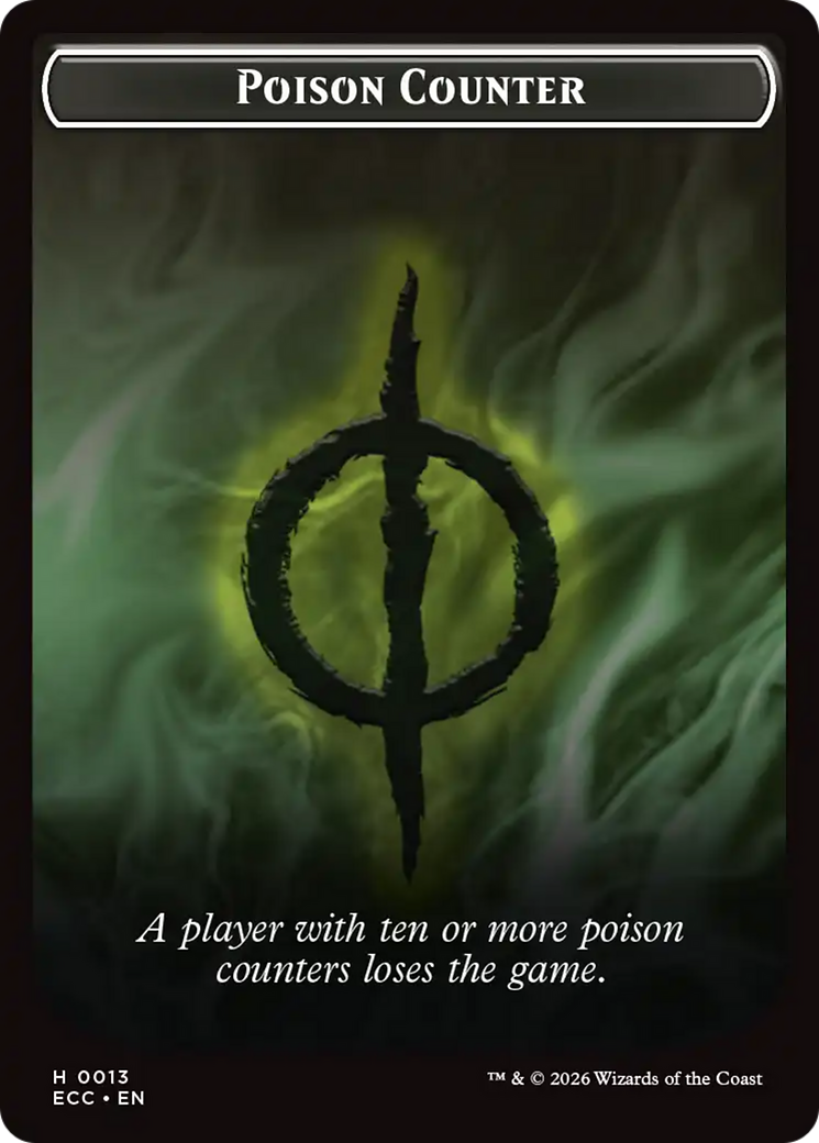 Saproling // Poison Counter Double-Sided Token [Lorwyn Eclipsed Tokens] - Destination Retro