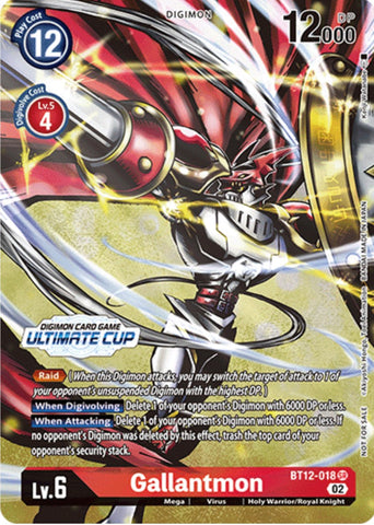 Gallantmon [BT12-018] (Ultimate Cup) [Across Time Promos] - Destination Retro