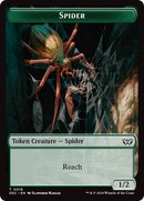 Insect (0012) // Spider Double-Sided Token [Duskmourn: House of Horror Commander Tokens] - Destination Retro