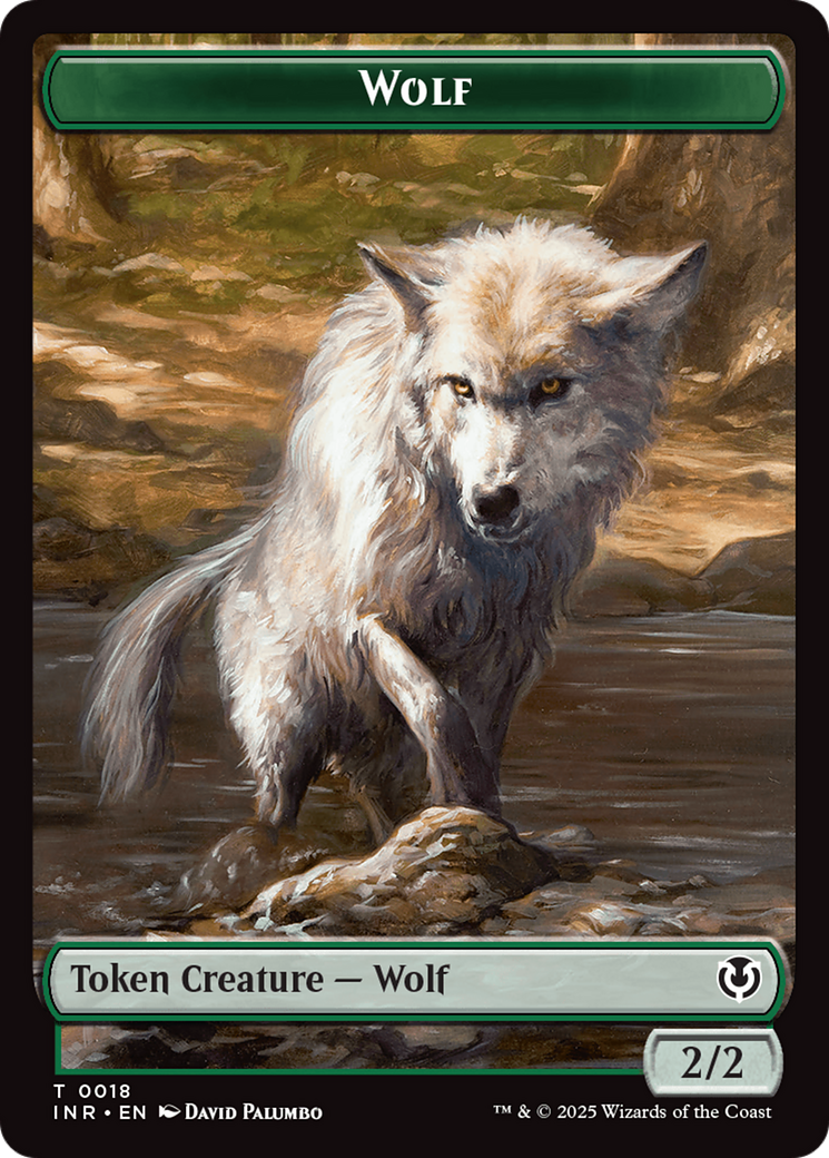 Wolf (0009) // Wolf (0018) Double-Sided Token [Innistrad Remastered Tokens] - Destination Retro