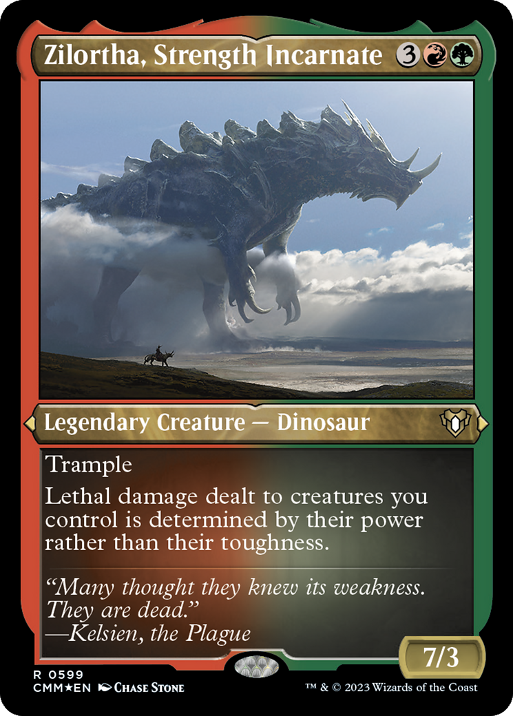 Zilortha, Strength Incarnate (Foil Etched) [Commander Masters] - Destination Retro