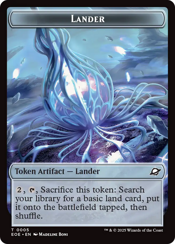 Drone // Lander (0005) Doubled-Sided Token [Edge of Eternities Tokens] - Destination Retro