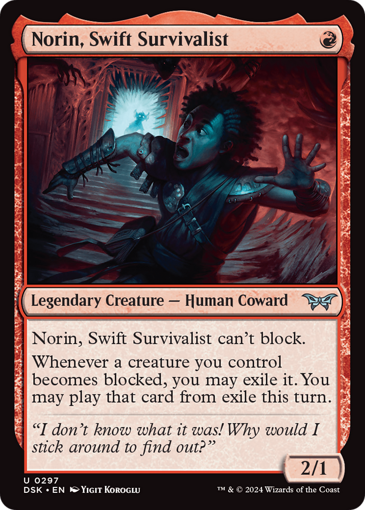 Norin, Swift Survivalist (0297) [Duskmourn: House of Horror] - Destination Retro