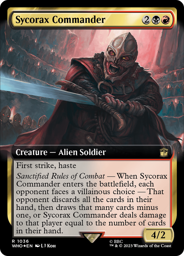 Sycorax Commander (Extended Art) (Surge Foil) [Doctor Who] - Destination Retro