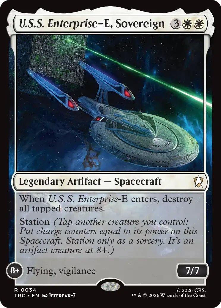 U.S.S. Enterprise-E, Sovereign [Star Trek Commander] - Destination Retro