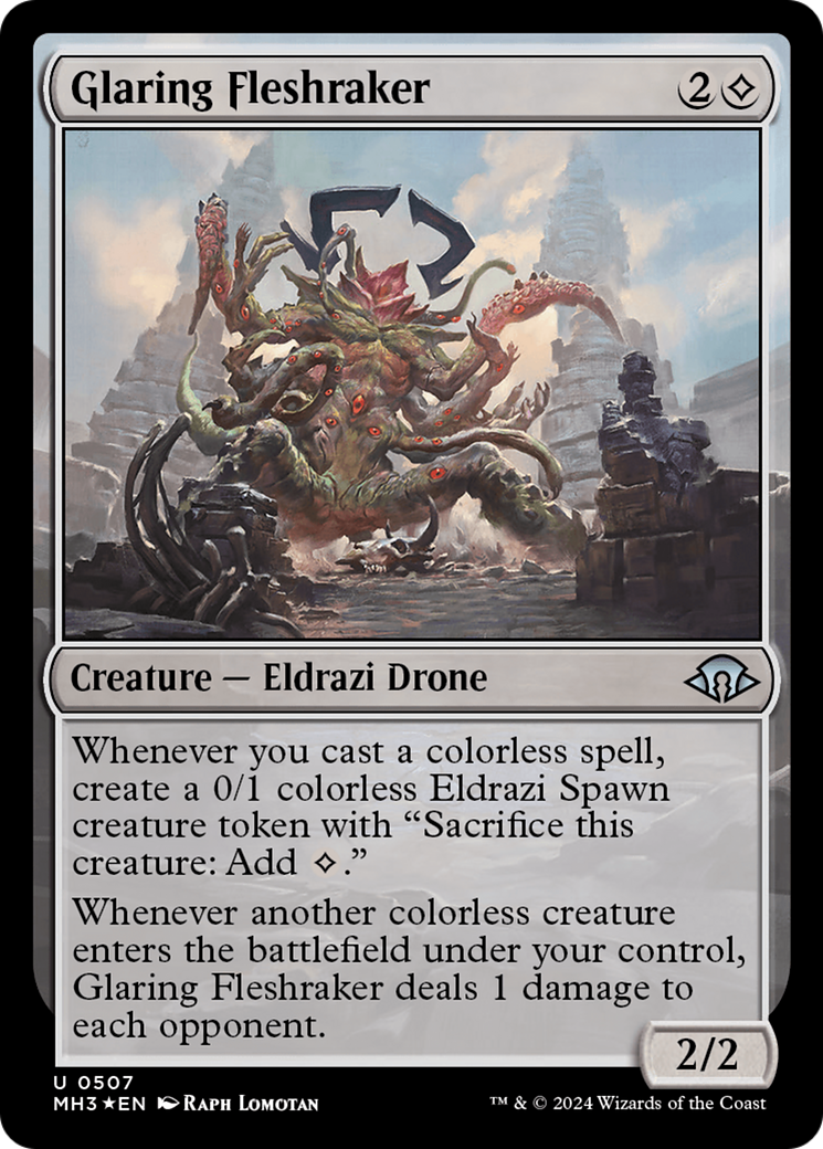 Glaring Fleshraker (Ripple Foil) [Modern Horizons 3] - Destination Retro